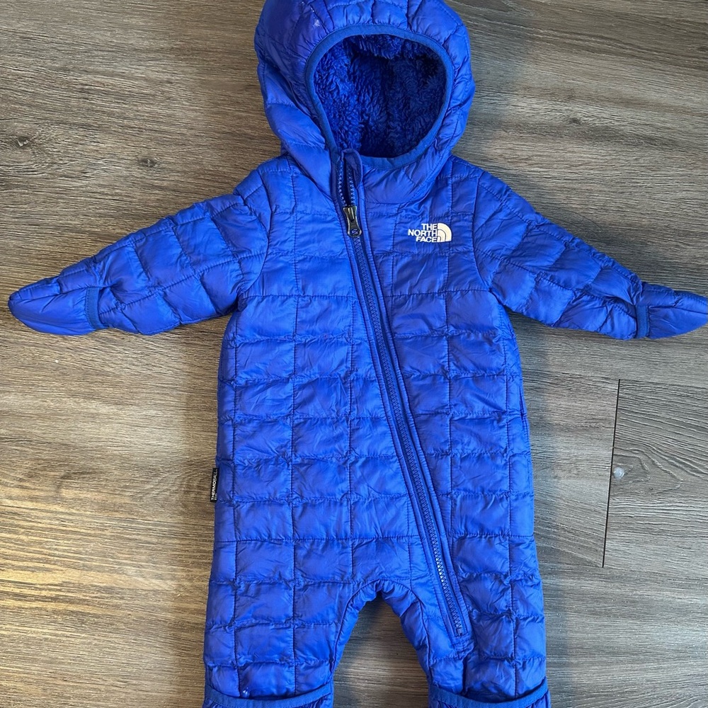 The North Face Blue Kids Puffer bunting